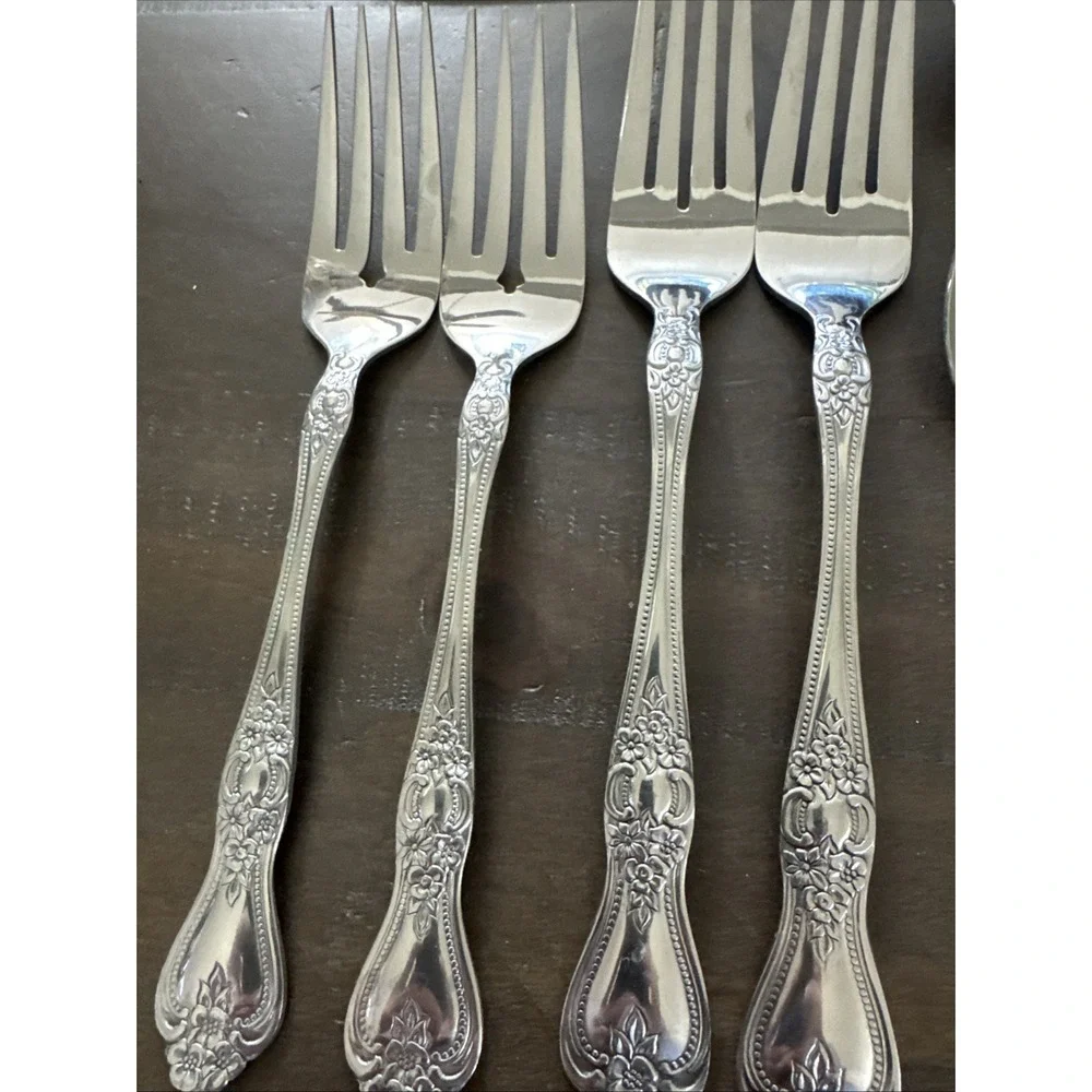 Rogers‎ Summer Rose 12 PC Flatware Set Knife Spoon Fork  Lot